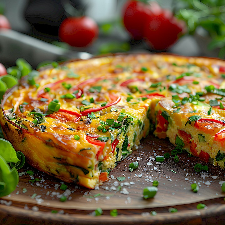 Frittata aux légumes et poivrons