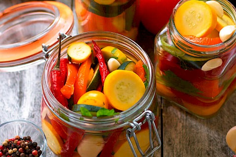 Courgettes au vinaigre