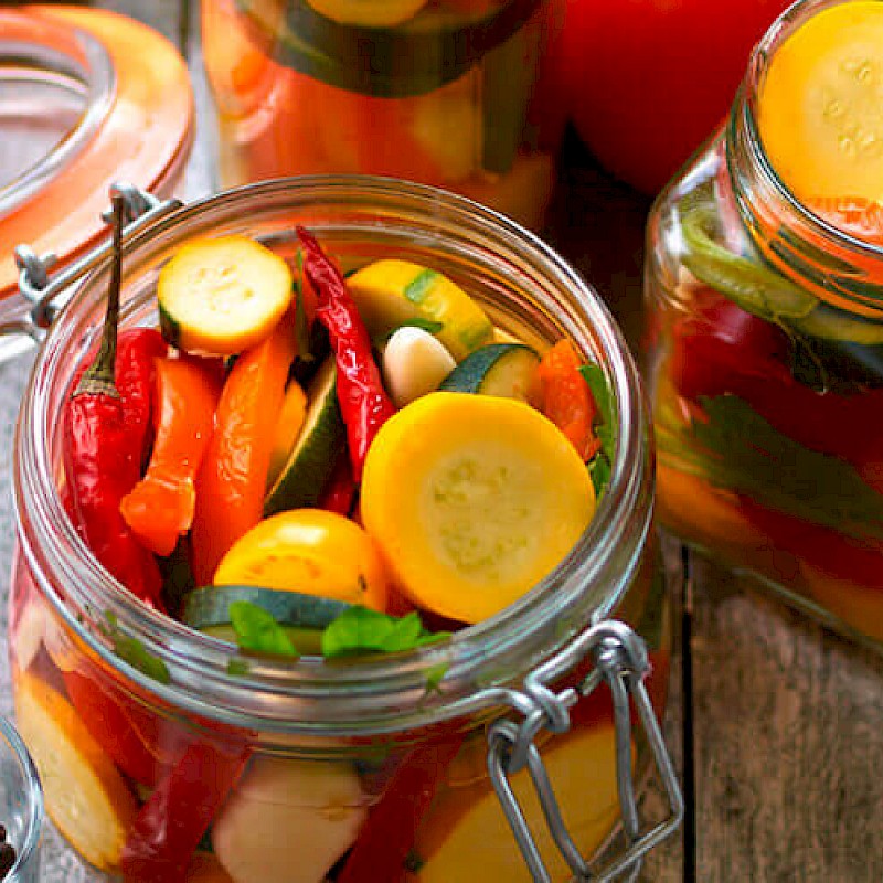 Courgettes au vinaigre