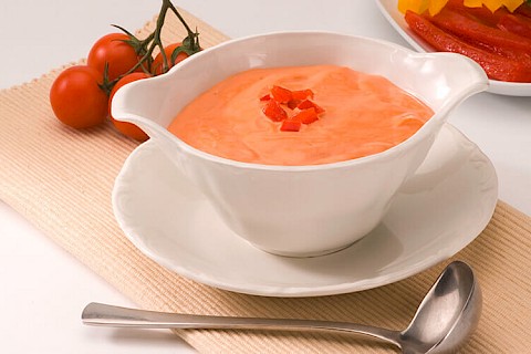 Légumes pour dips avec Sauce cocktail