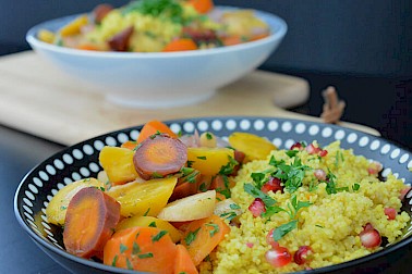 Poulet aigre-doux à la rhubarbe