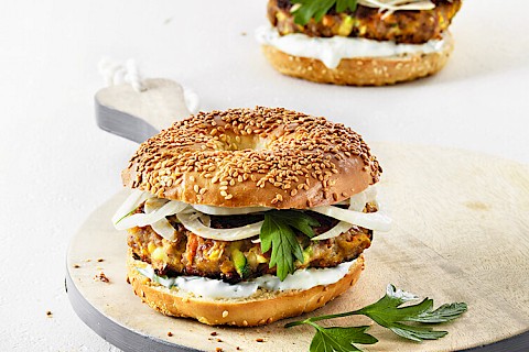 Bagel-burger
