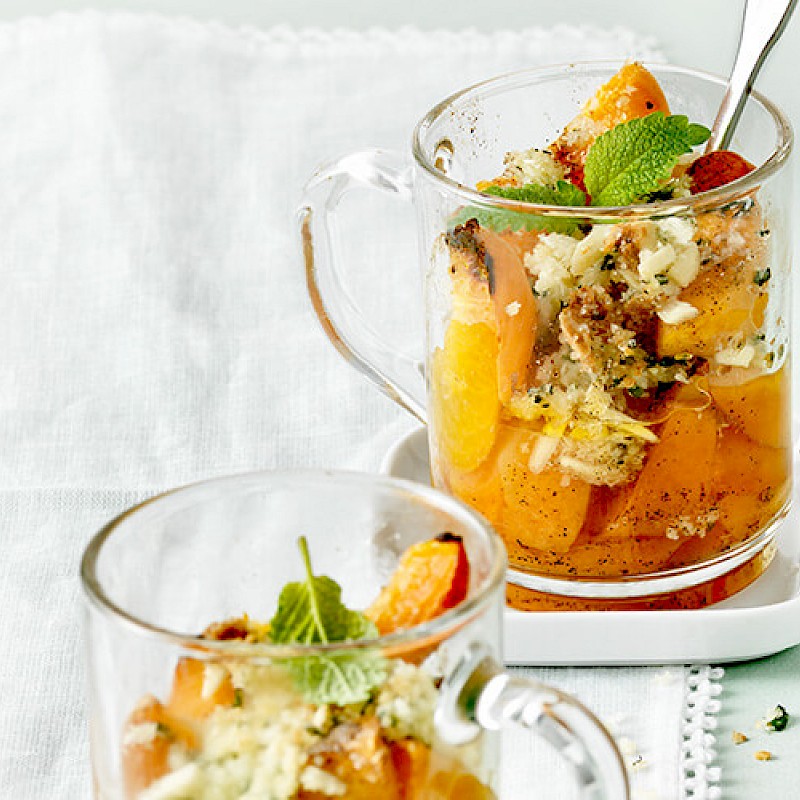 Streusel aux abricots