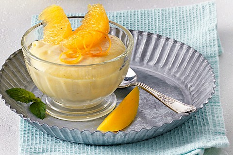 Mousse à la mangue et oranges