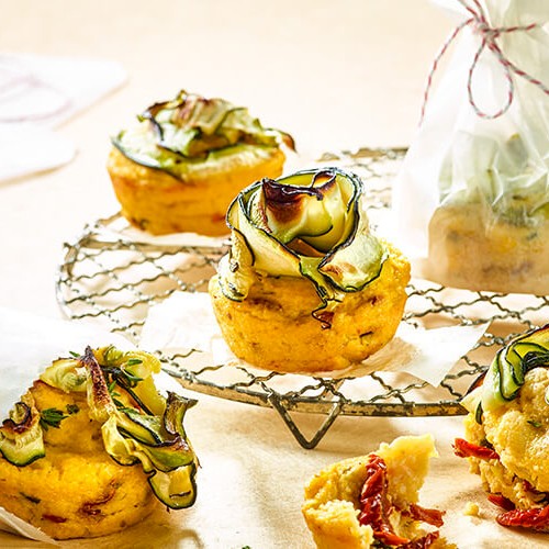 Muffins de polenta aux légumes