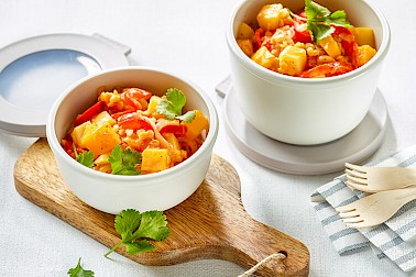 Gratin de polenta aux tomates