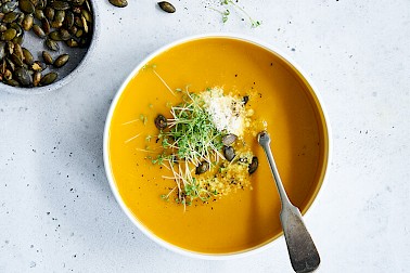 Gaspacho de légumes aux fruits